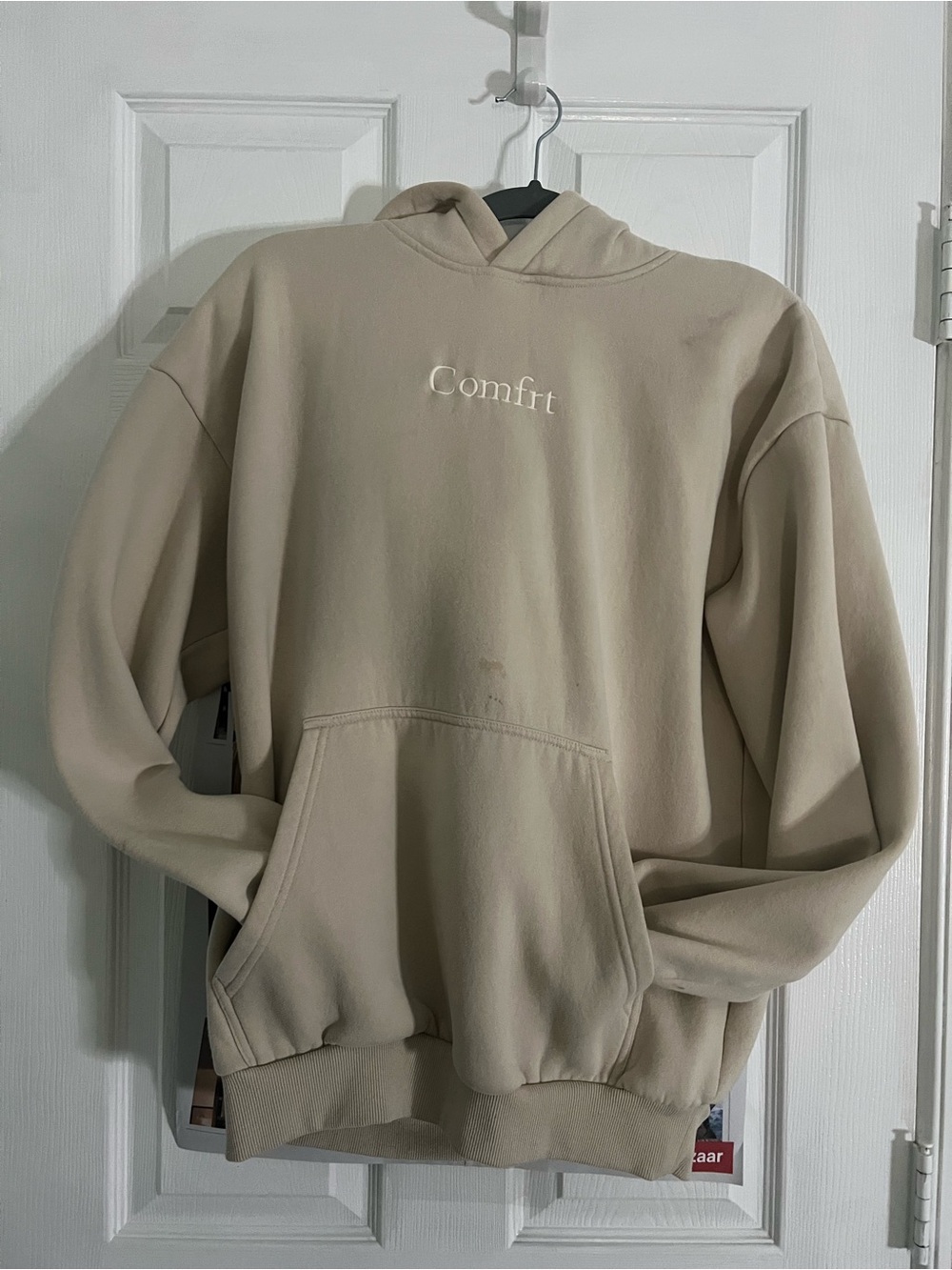 Comfort Beige Hoodie Sweatshirt - Men's Pullover